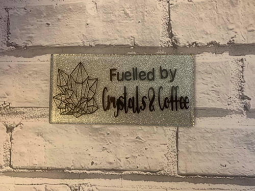 Glitter Plaque with stand