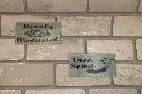 Glitter Plaque with stand