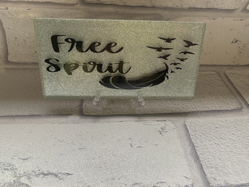 Glitter Plaque with stand