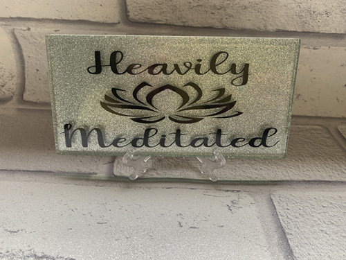 Glitter Plaque with stand