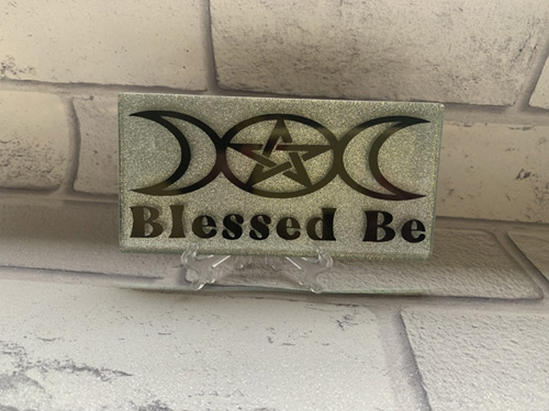 Glitter Plaque with stand
