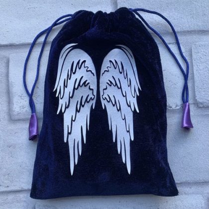 Velvet drawstring oracle card bag