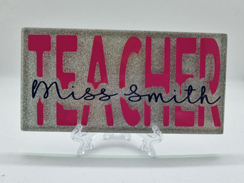 Glitter Plaque with stand