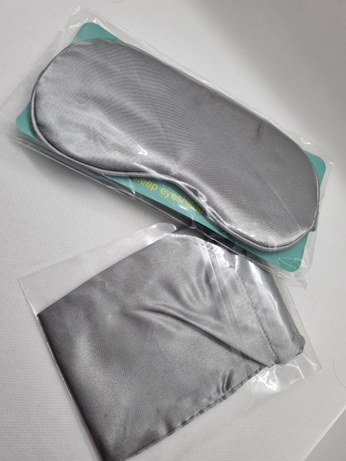 silk sleep mask with pouch blank