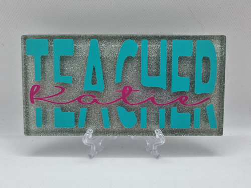 Glitter Plaque with stand