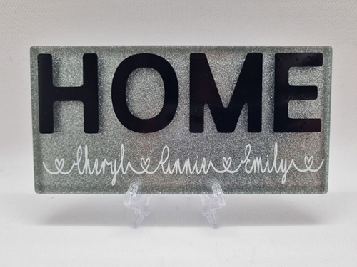 Glitter Plaque with stand