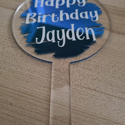 acrylic cake topper happy birthday