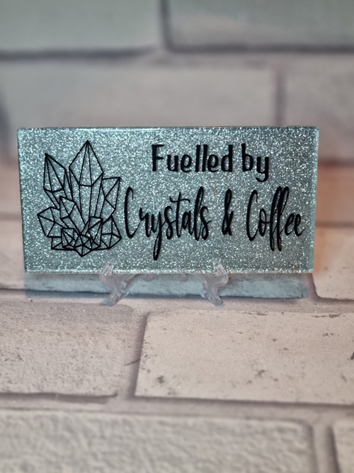Glitter Plaque with stand