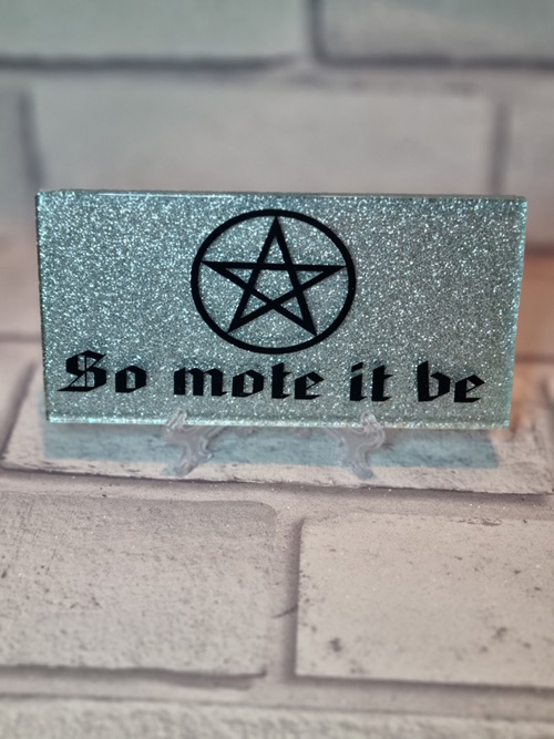 Glitter Plaque with stand