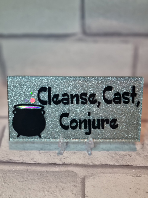 Glitter Plaque with stand