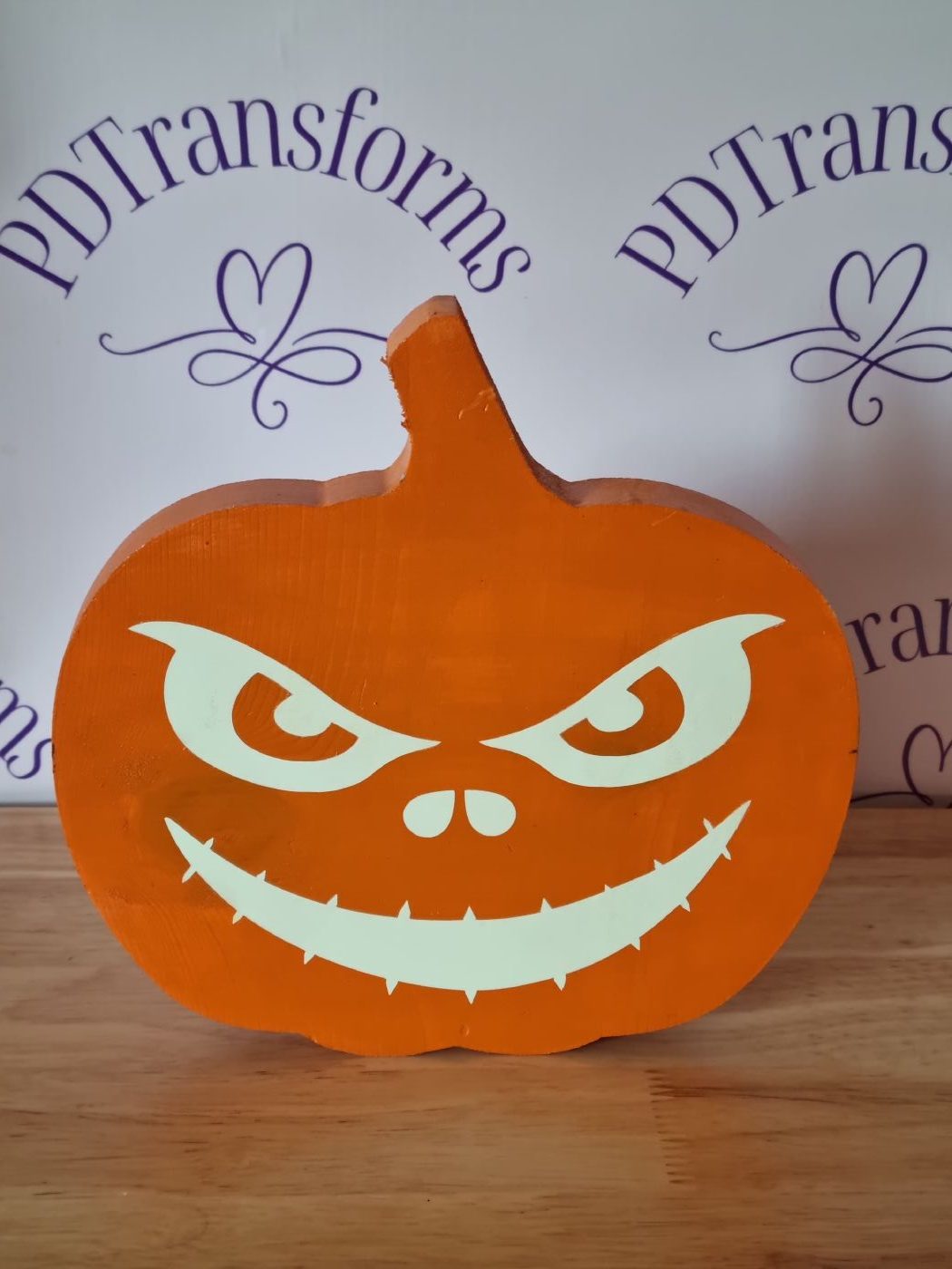 Scary Face Pumpkin Glow in the dark