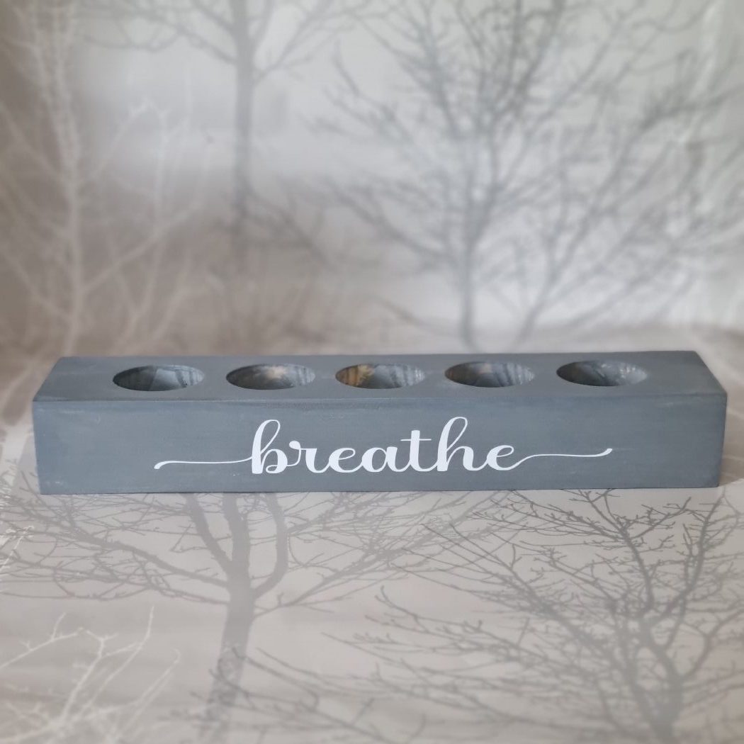 'Breathe' Tealight Holder