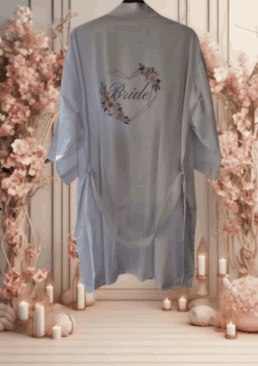 Satin lace Robe, wedding, bride, bridal, morning of wedding, keepsake