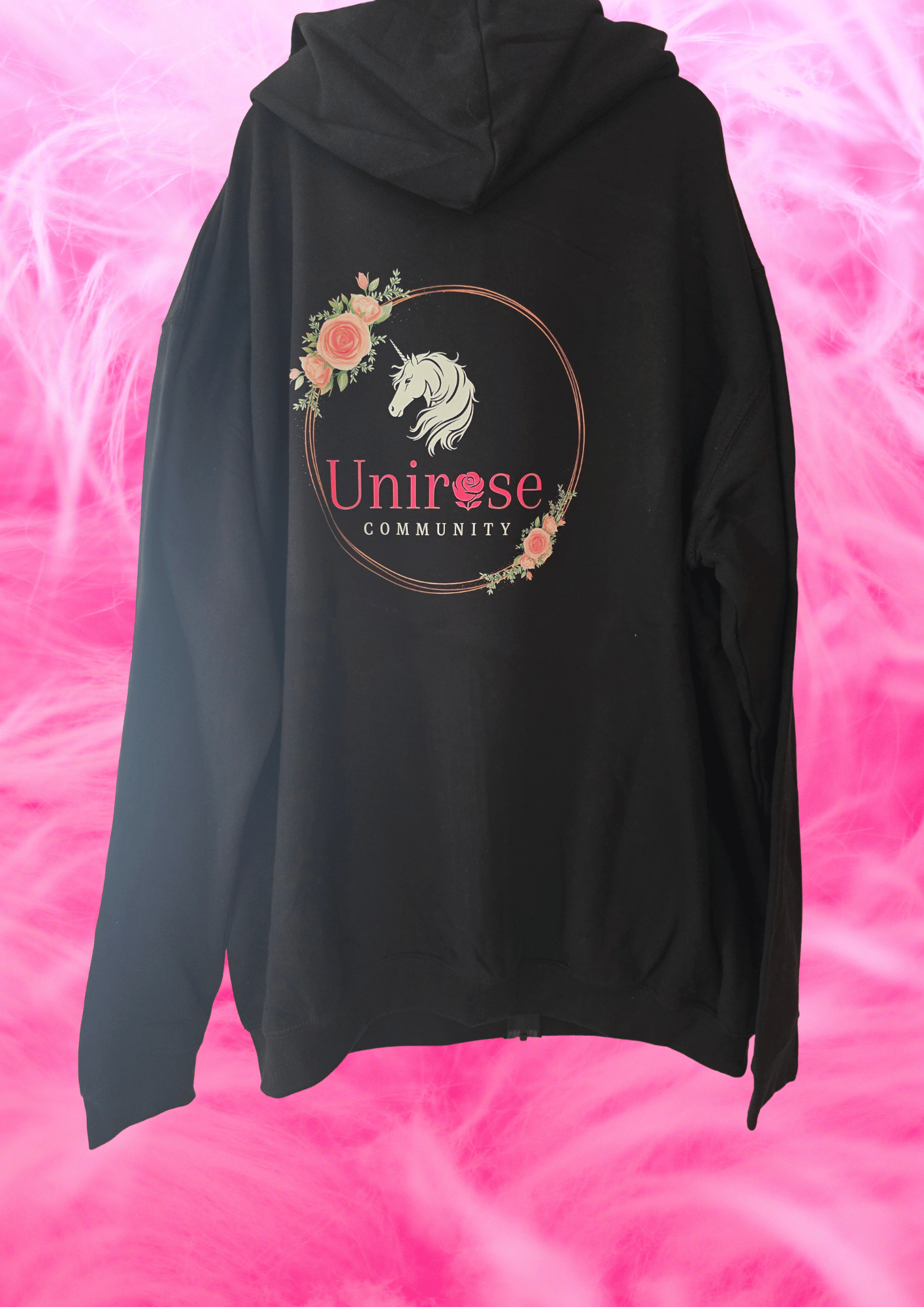 unirose merchandise zipped hoodie