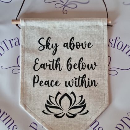 pennant with message