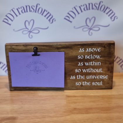 As above So below Photo Block