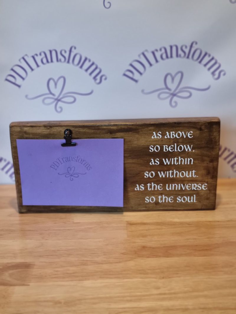 As above So below Photo Block