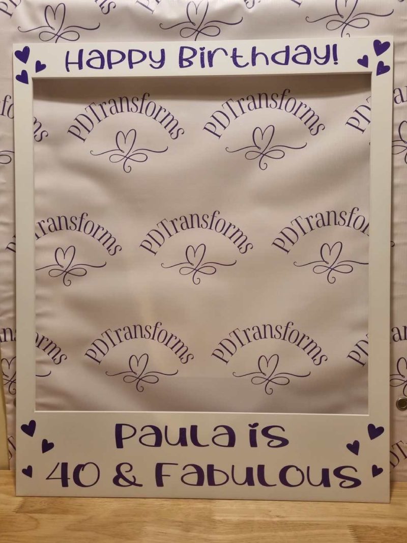 40th Birthday Selfie Frame
