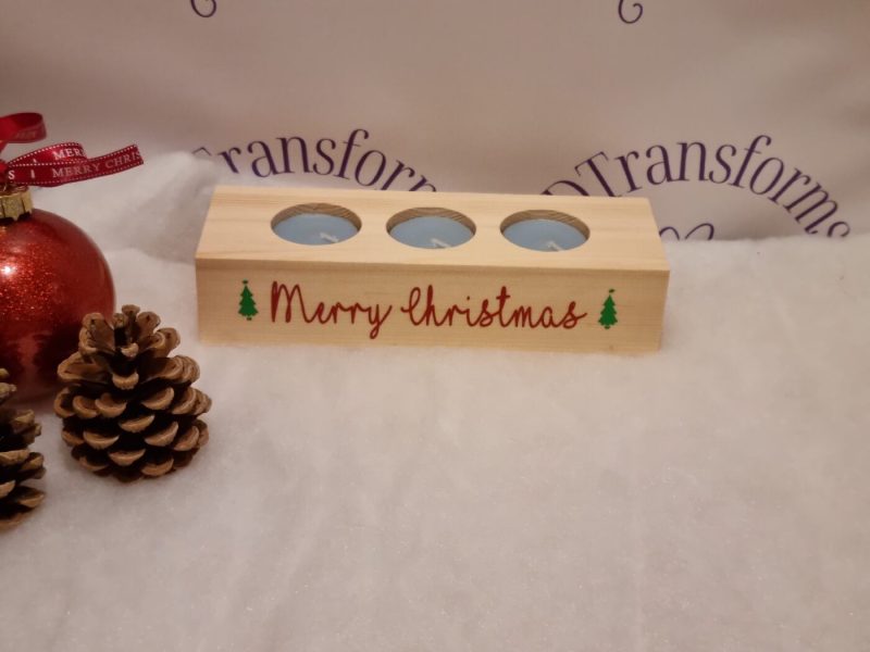 Merry Christmas Tealight Holder
