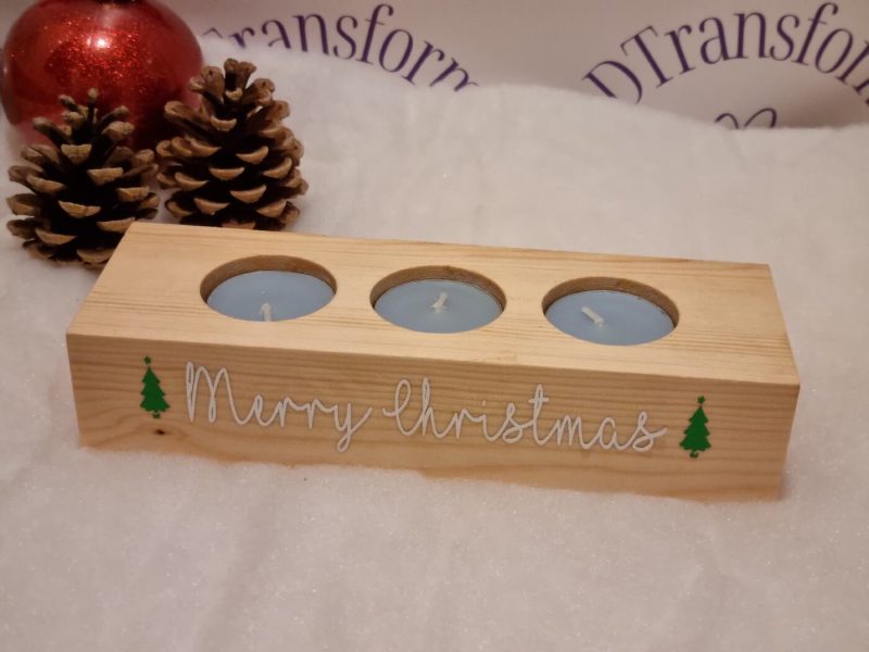 Merry Christmas Tealight Holder