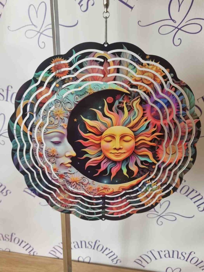 Sun & Moon Wind Spinner