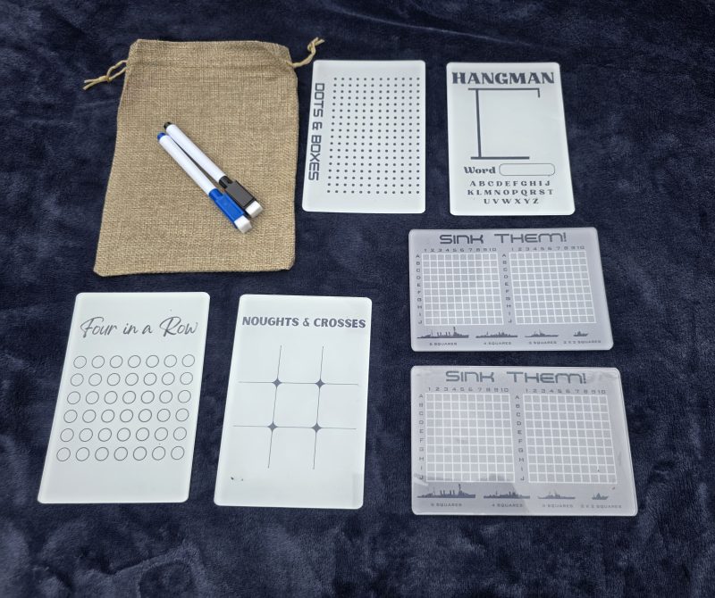 Reusable Travel Games Set