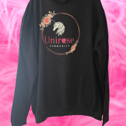 unirose merchandise zipped hoodie